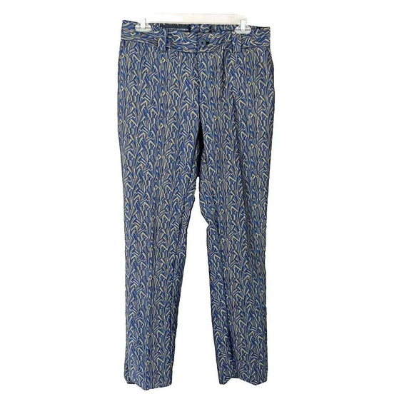 Alejandro Calderon Womens Colorful Ankle Dress Pants Geometric Tapered 31x31 - Picture 1 of 8